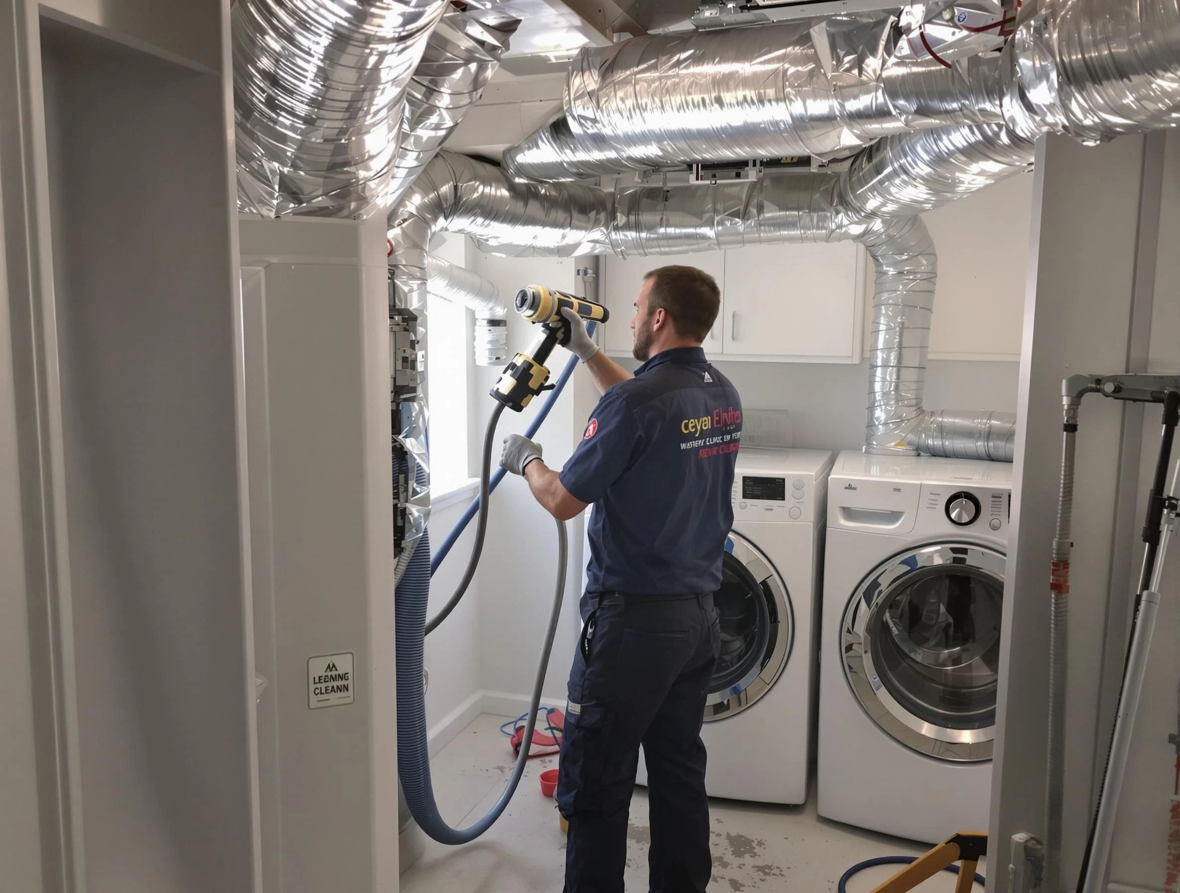West View Dryer Vent Cleaning specialist using advanced equipment for thorough duct cleaning in West View