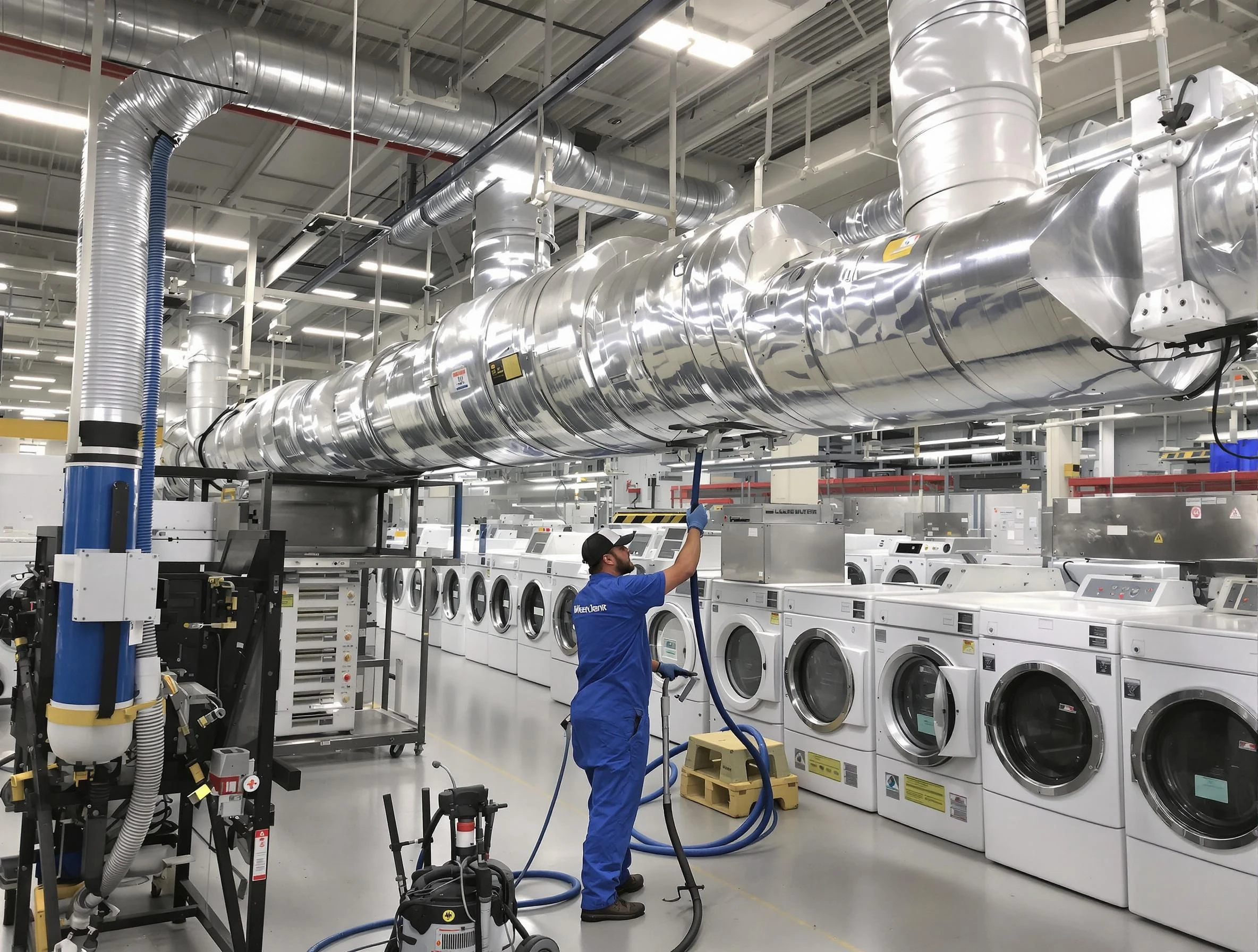 West View Dryer Vent Cleaning team performing heavy-duty industrial dryer vent cleaning in West View